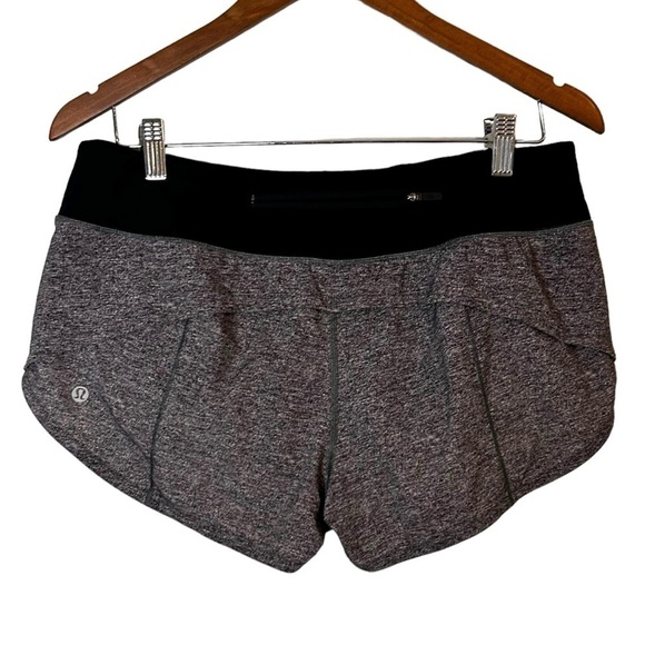 Lululemon Speed Up Short *2.5" Heather Lux Multi Black / Black - Picture 8 of 12